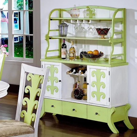 Harlequin-White Birch China Cabinet